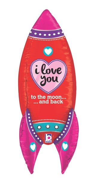 Фольгированные шары/ GRABO / 3217-32116 Г 36" УП Rocket Love